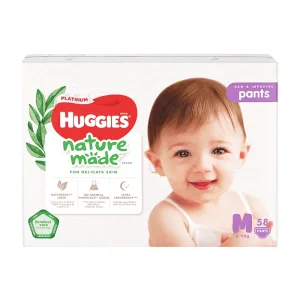 Huggies Platinum Nature Made M 58 miếng