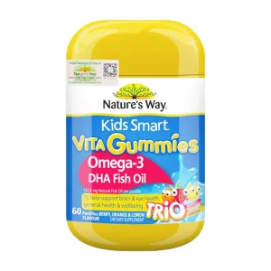 Nature's Way Kids Smart Vita Gummies Omega-3 DHA Fish Oil Trio 60 viên