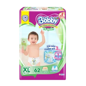 Tã quần Bobby size XL (12-17kg) 62 miếng